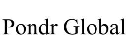 PONDR GLOBAL trademark