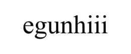 EGUNHIII trademark