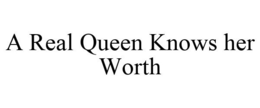 A REAL QUEEN KNOWS HER WORTH trademark