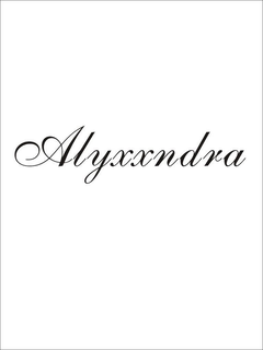 ALYXXNDRA trademark