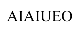 AIAIUEO trademark