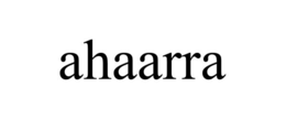 AHAARRA trademark