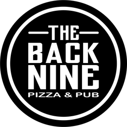 THE, BACK, NINE, PIZZA & PUB trademark