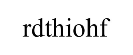 RDTHIOHF trademark