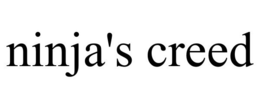 NINJA'S CREED trademark