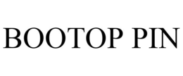 BOOTOP PIN trademark
