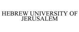 HEBREW UNIVERSITY OF JERUSALEM trademark