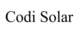 CODI SOLAR trademark