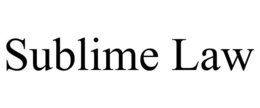 SUBLIME LAW trademark