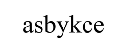 ASBYKCE trademark