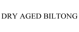 DRY AGED BILTONG trademark