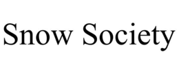 SNOW SOCIETY trademark
