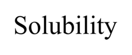 SOLUBILITY trademark