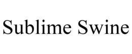 SUBLIME SWINE trademark