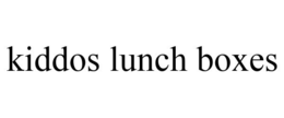 KIDDOS LUNCH BOXES trademark