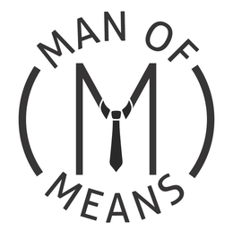 MAN OF MEANS, M trademark