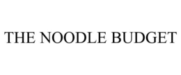 THE NOODLE BUDGET trademark