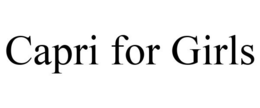 CAPRI FOR GIRLS trademark