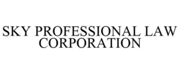 SKY PROFESSIONAL LAW CORPORATION trademark