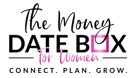 THE MONEY DATE BOX FOR WOMEN CONNECT. PLAN. GROW. trademark
