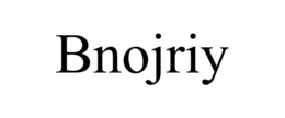 BNOJRIY trademark