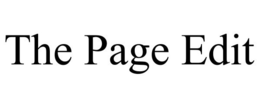 THE PAGE EDIT trademark