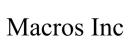 MACROS INC trademark