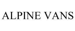 ALPINE VANS trademark
