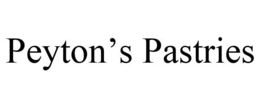 PEYTON'S PASTRIES trademark