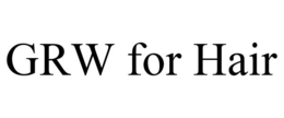 GRW FOR HAIR trademark