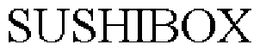 SUSHIBOX trademark