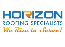 HORIZON ROOFING SPECIALISTS WE RIZE TO SERVE! trademark