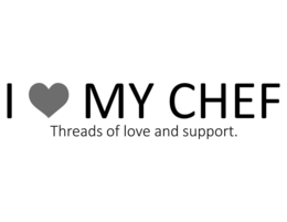I  MY CHEF THREADS OF LOVE AND SUPPORT. trademark
