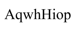 AQWHHIOP trademark
