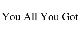 YOU ALL YOU GOT trademark