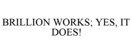 BRILLION WORKS; YES, IT DOES! trademark