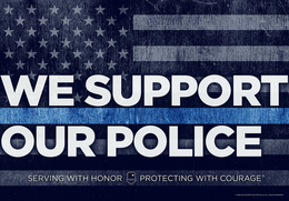 WE SUPPORT OUR POLICE SERVING WITH HONOR PROTECTING WITH COURAGE 2020. WE SUPPORT OUR POLICE LLC. ALL RIGHTS RESERVED. WECARE@WESUPPORTOURPOLICE.ORG trademark
