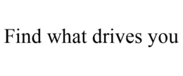 FIND WHAT DRIVES YOU trademark