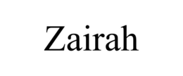 ZAIRAH trademark