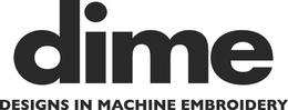 DIME DESIGNS IN MACHINE EMBROIDERY trademark