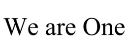 WE ARE ONE trademark