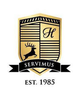 H SERVIMUS EST. 1985 trademark