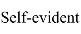 SELF-EVIDENT trademark