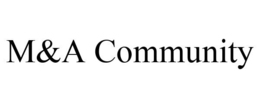 M&A COMMUNITY trademark