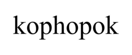 KOPHOPOK trademark