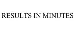 RESULTS IN MINUTES trademark