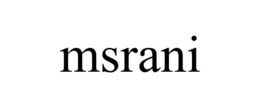 MSRANI trademark