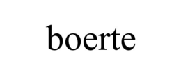 BOERTE trademark