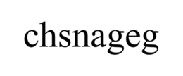 CHSNAGEG trademark
