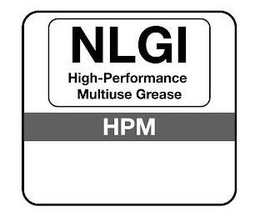 NLGI HIGH-PERFORMANCE MULTIUSE GREASE HPM trademark